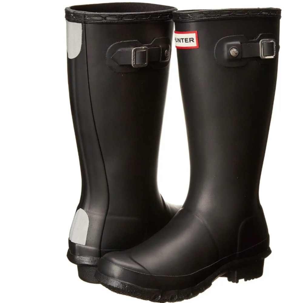 Hunter Classic Black Waterproof Boots for kids. Size 3